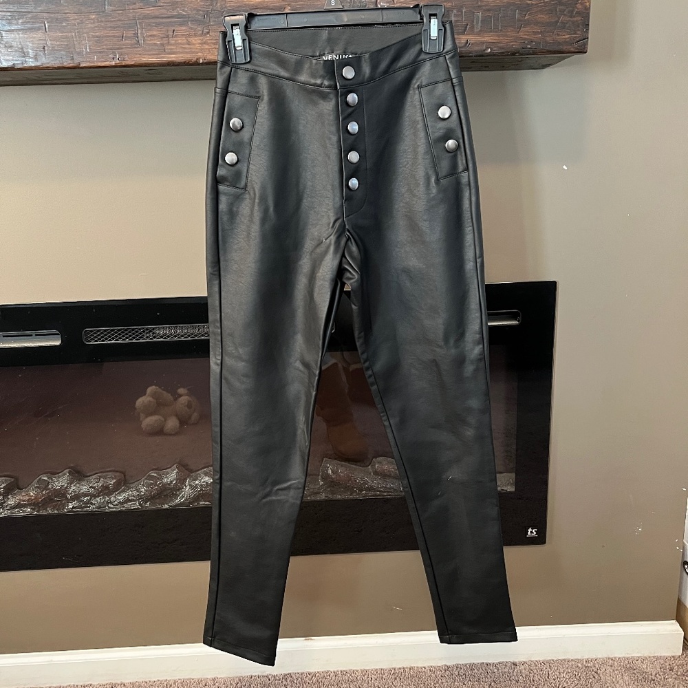 Venus High-Rise Faux-Leather Pants